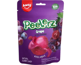 CN Amos Peelerz Gummy Candy - Grape 24x65g.